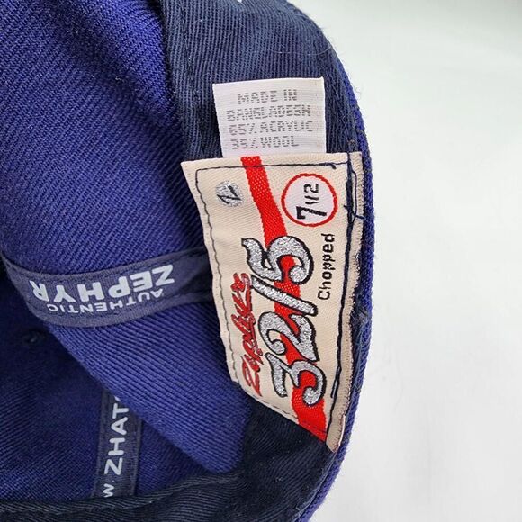 zephyr 32/5 NCAA Rice Owls University Size 7 1/2 Navy Wool The Game Rice Cap Hat - Picture 14 of 14